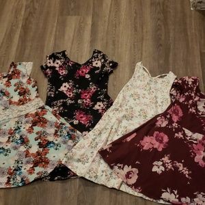 4 girls size M dresses.